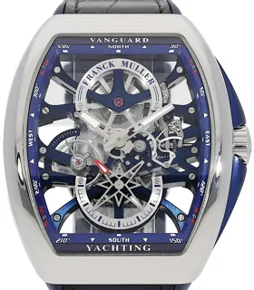 Franck Muller Vanguard V 45 S6 SQT YACHTING Stainless steel Blue