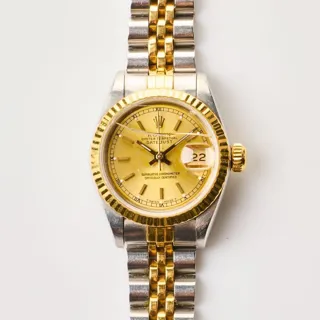 Rolex Lady-Datejust 69173 26mm Stainless steel and 18k yellow gold Champagne