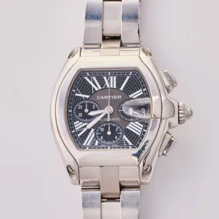 Cartier Roadster W62020X6 43mm Stainless steel Black