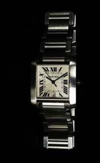 Cartier Tank Stainless steel White