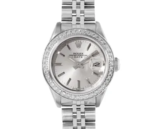 Rolex Date Stainless steel Silver