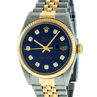 Rolex Datejust Yellow gold and Stainless steel Blue