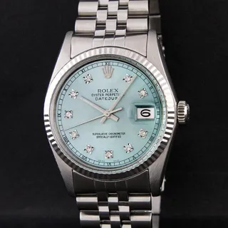 Rolex Datejust Stainless steel and 14k white gold Blue