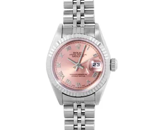 Rolex Datejust Stainless steel and 18k white gold Salmon