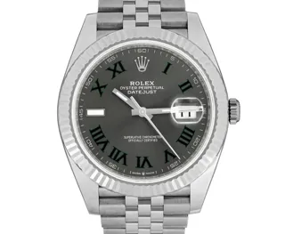 Rolex Datejust 41 Stainless steel and 18k white gold Green