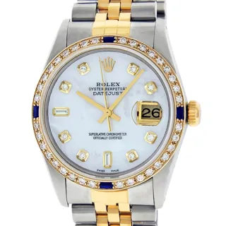 Rolex Datejust Stainless steel and 18k yellow gold White