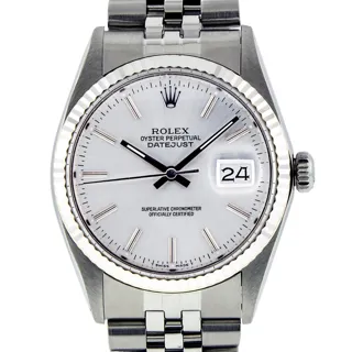 Rolex Datejust Stainless steel and 14k white gold Silver