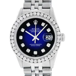 Rolex Datejust 36mm Stainless steel and 18k white gold Blue