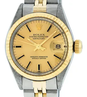 Rolex Datejust 26mm Stainless steel and 14k yellow gold Champagne