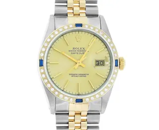 Rolex Datejust 36mm Stainless steel and 14k yellow gold Champagne