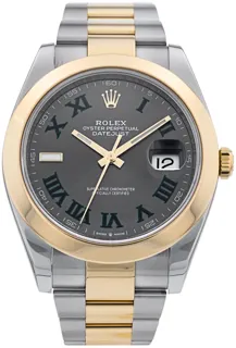 Rolex Datejust 41 126303 41mm Yellow gold and Stainless steel Gray