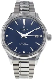 Tudor Style M12500-0013 38mm Stainless steel Blue