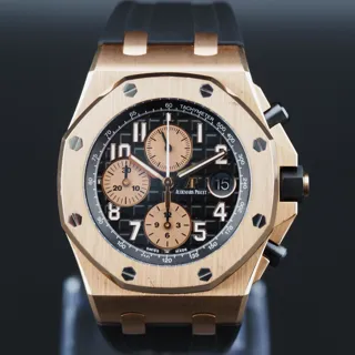 Audemars Piguet Royal Oak Offshore 26470OR.OO.A002CR.02 42mm Rose gold Black and Golden