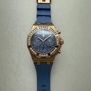 Audemars Piguet Royal Oak Offshore Chronograph 26231OR.ZZ.A085CA.01 37mm Rose gold Light blue