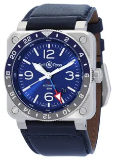 Bell & Ross BR039 BR0393-BLU-ST/SCA Stainless steel