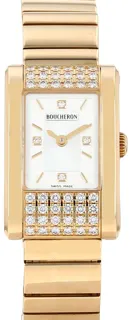 Boucheron Reflet 17mm Yellow gold White