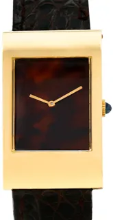 Boucheron Reflet 71375 22mm Yellow gold Brown