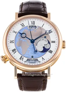 Breguet Classique 5717br/eu/9zu 44mm Rose gold Blue and Silver