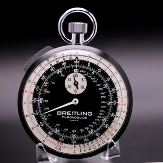 Breitling Chronoslide Timer 1577 Nickel Chromium Black and Silver