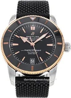 Breitling Superocean Heritage UB2010121B1S1 42mm Stainless steel and Red gold Black