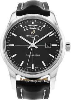 Breitling Transocean A4531012/BB69/435X/A20BA.1 43mm Stainless steel Black