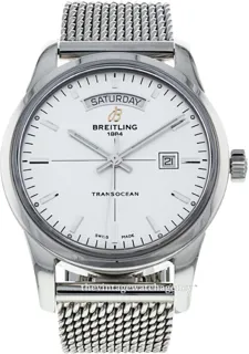 Breitling Transocean Day & Date A4531012/G751/154A 43mm Stainless steel Silver