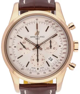 Breitling Transocean RB015212 43mm Rose gold White