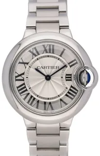 Cartier Ballon Bleu 3653 33mm Stainless steel Silver