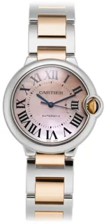 Cartier Ballon Bleu de Cartier 36.5mm Rose gold and Stainless steel Pink