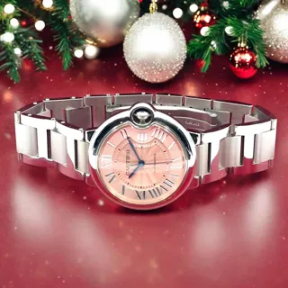 Cartier Ballon Bleu 36.5mm Stainless steel Pink