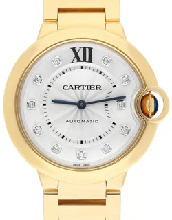 Cartier Ballon Bleu 36.5mm Yellow gold Silver