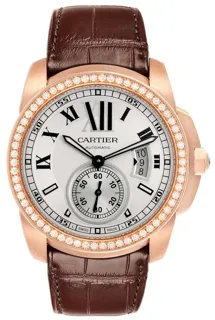 Cartier Calibre de Cartier 42mm Rose gold Silver