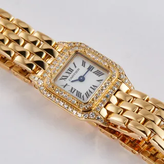 Cartier Mini Panthere WF3148B9 17mm Yellow gold White