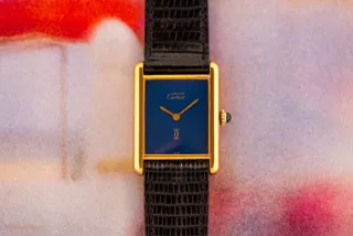 Cartier Must de Cartier Tank 6 Gold-plated Blue