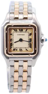 Cartier Panthère 166921 22mm Yellow gold and Stainless steel White