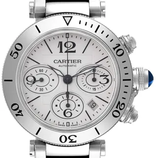 Cartier Pasha de Cartier 42.5mm Stainless steel Silver