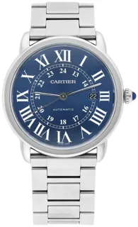 Cartier Ronde Solo de Cartier 42mm Stainless steel Blue