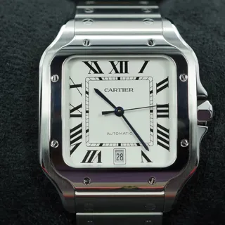 Cartier Santos de Cartier 40mm Stainless steel White