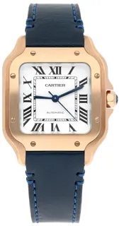 Cartier Santos de Cartier 35mm Rose gold Silver