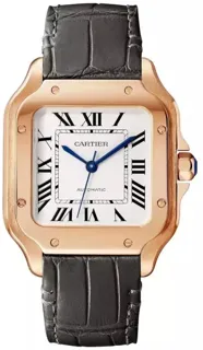 Cartier Santos de Cartier 35mm Rose gold Silver