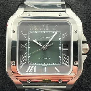 Cartier Santos de Cartier 47.5mm Stainless steel Green