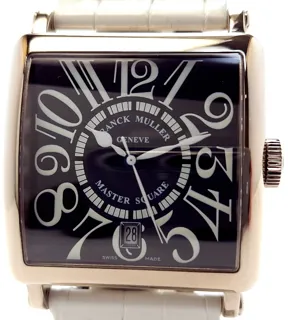 Franck Muller Master Square 6000 H SC DT V 36mm 18K WG Black