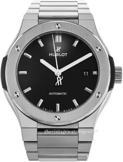 Hublot Classic Fusion 45, 42, 38, 33  548.NX.1170.NX 42mm Titanium Black