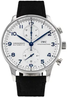 IWC Portugieser IW371446 Stainless steel Blue