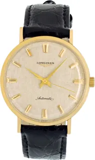 Longines Admiral 69-266a 34mm Yellow gold Silver