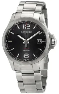 Longines Conquest V.H.P. L3.726.4.56.6 Stainless steel Black