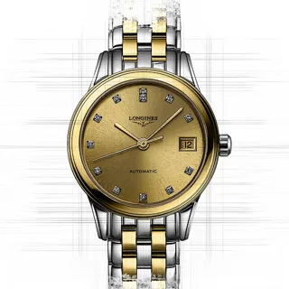 Longines Flagship L4.984.3.37.7 Stainless steel Champagne