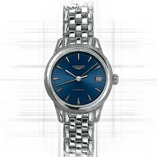 Longines Flagship L42744926 Stainless steel Blue