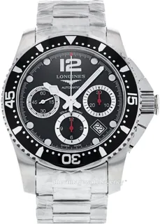 Longines HydroConquest L3.744.4.56.6 Stainless steel Black