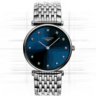 Longines La Grande Classique L4.512.4.97.6 Stainless steel Blue